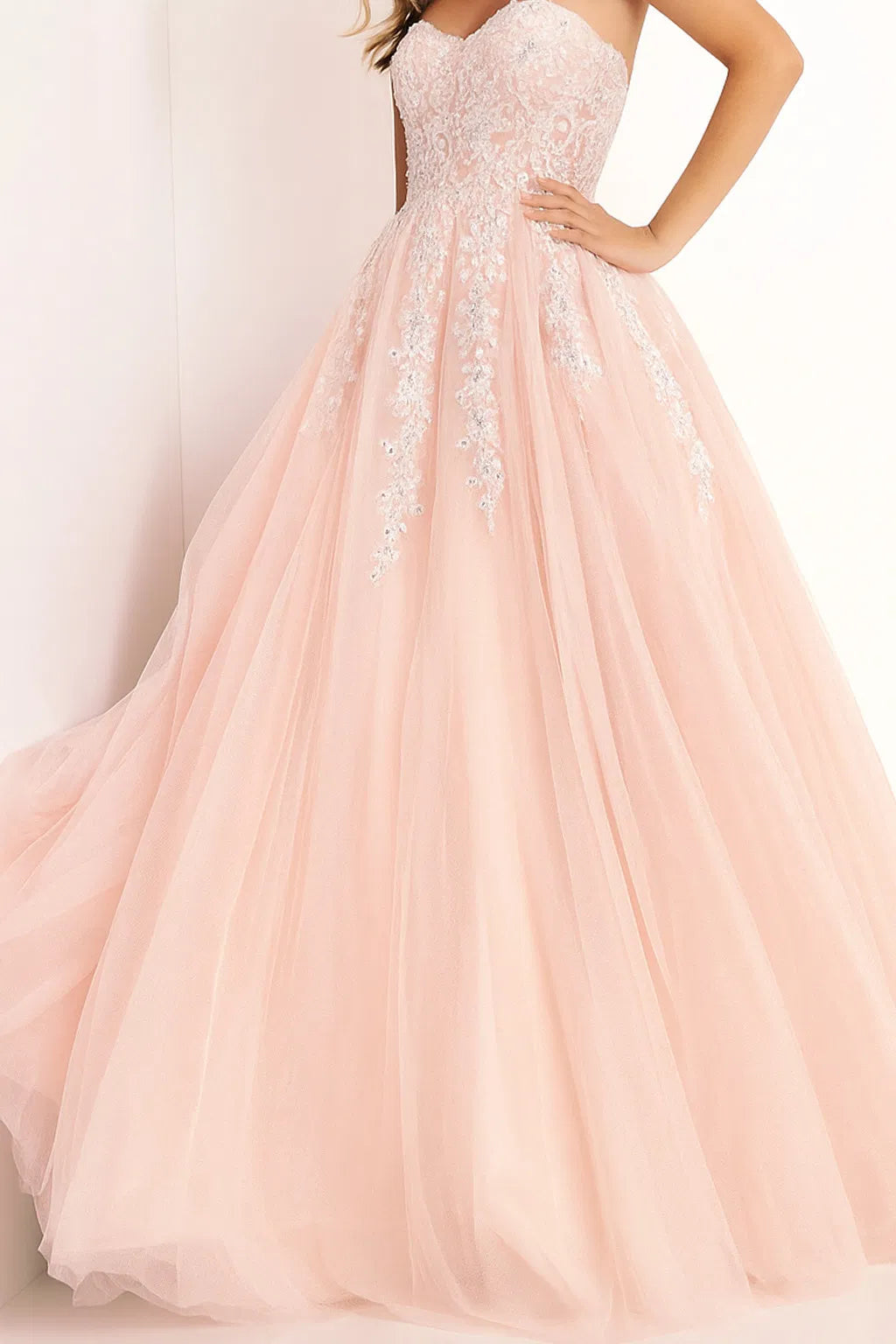 Jovani 00915 - Embroidered Sweetheart Prom Dress - designer prom dress at Silhouette Dresses