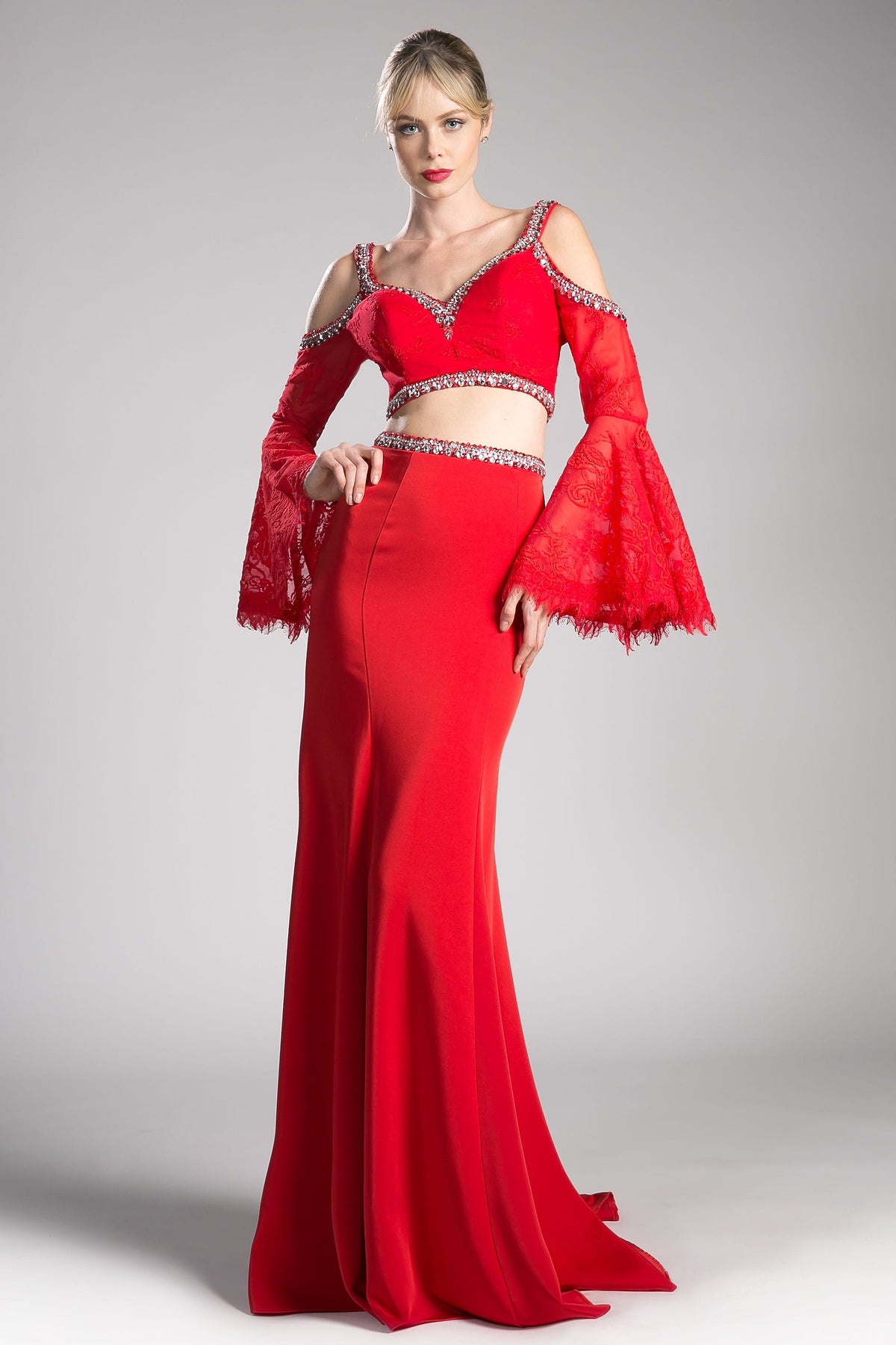 Cinderella Divine - Two Piece Embellished Sheath Dress - view 4