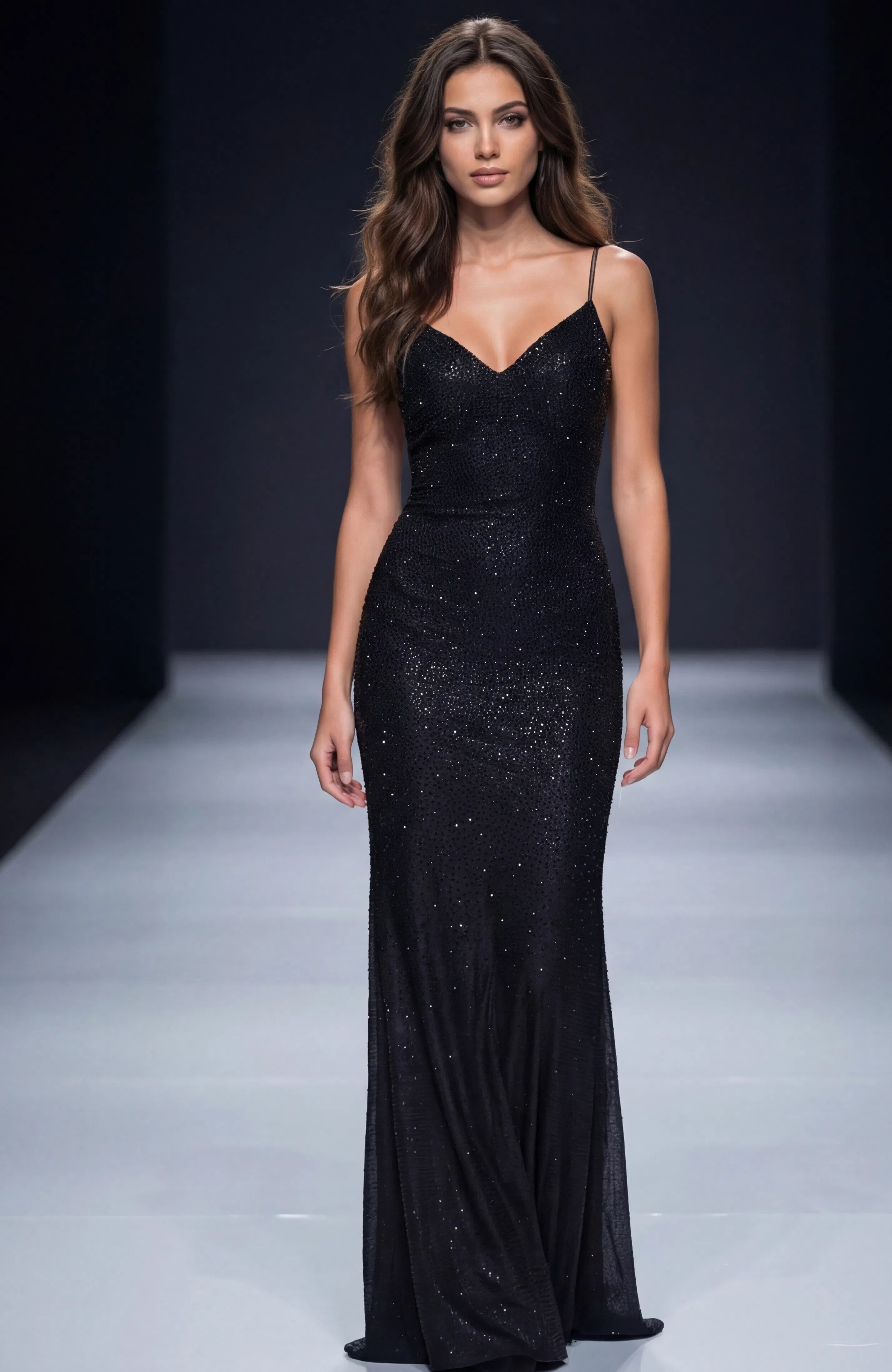 Jovani 220110 - Beaded Lace-Up Back Prom Dress - view 9