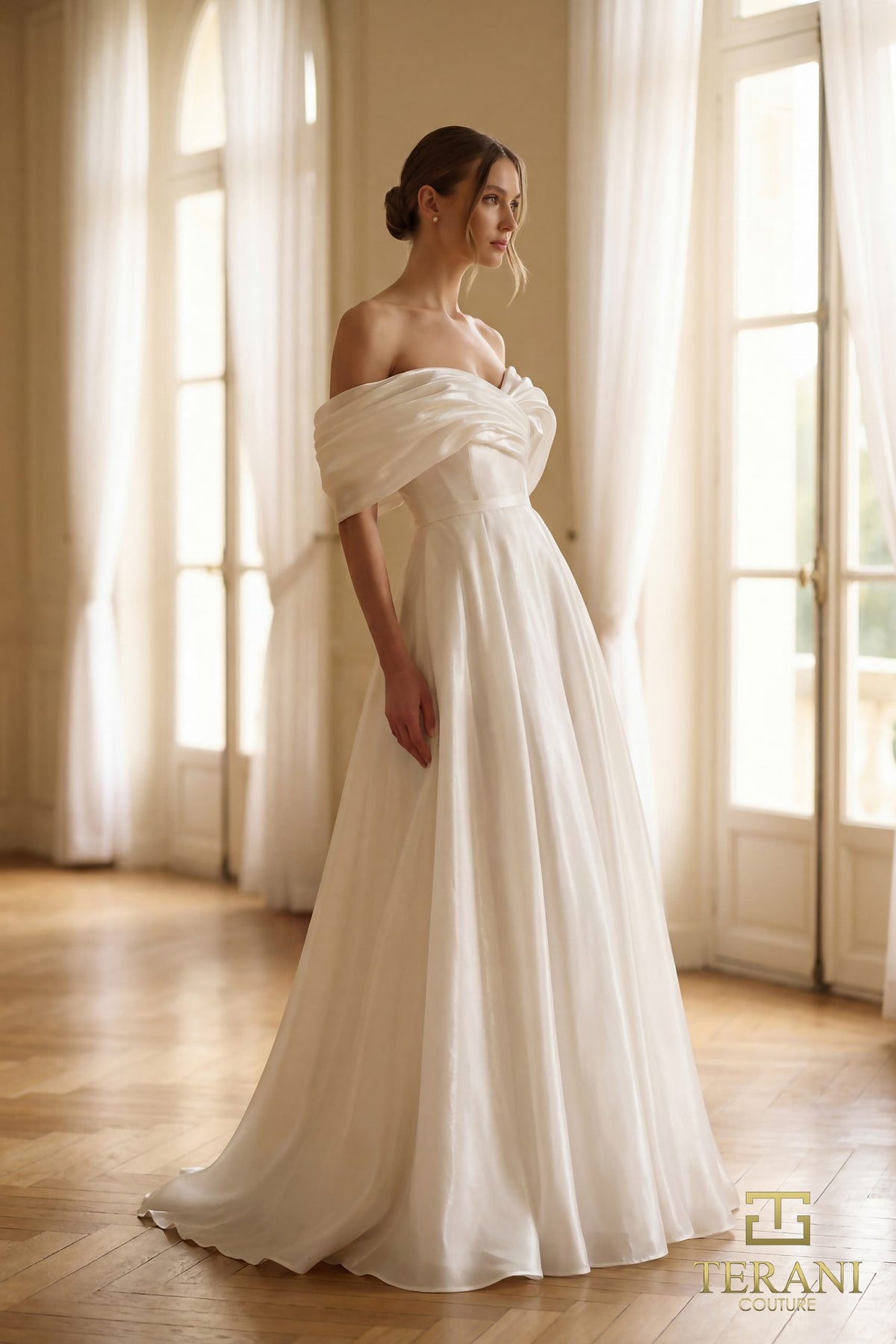 Terani Couture 251M4044 - Off Shoulder Sweetheart Evening Gown - view 5
