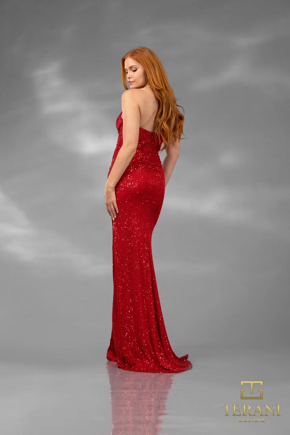 Terani Couture 251P4519 - Strapless Bead Embellished Prom Gown - view 4