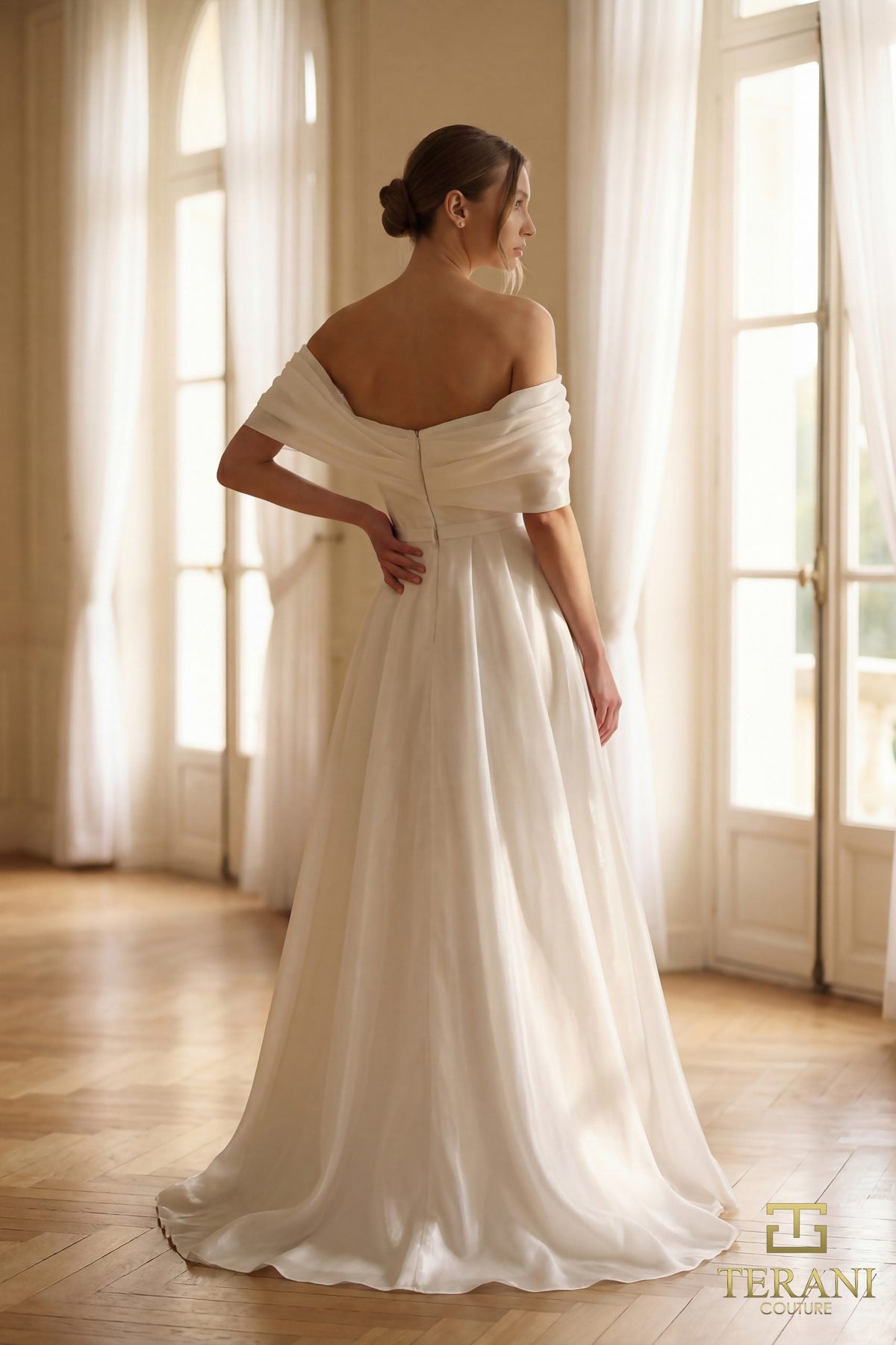 Terani Couture 251M4044 - Off Shoulder Sweetheart Evening Gown - view 4