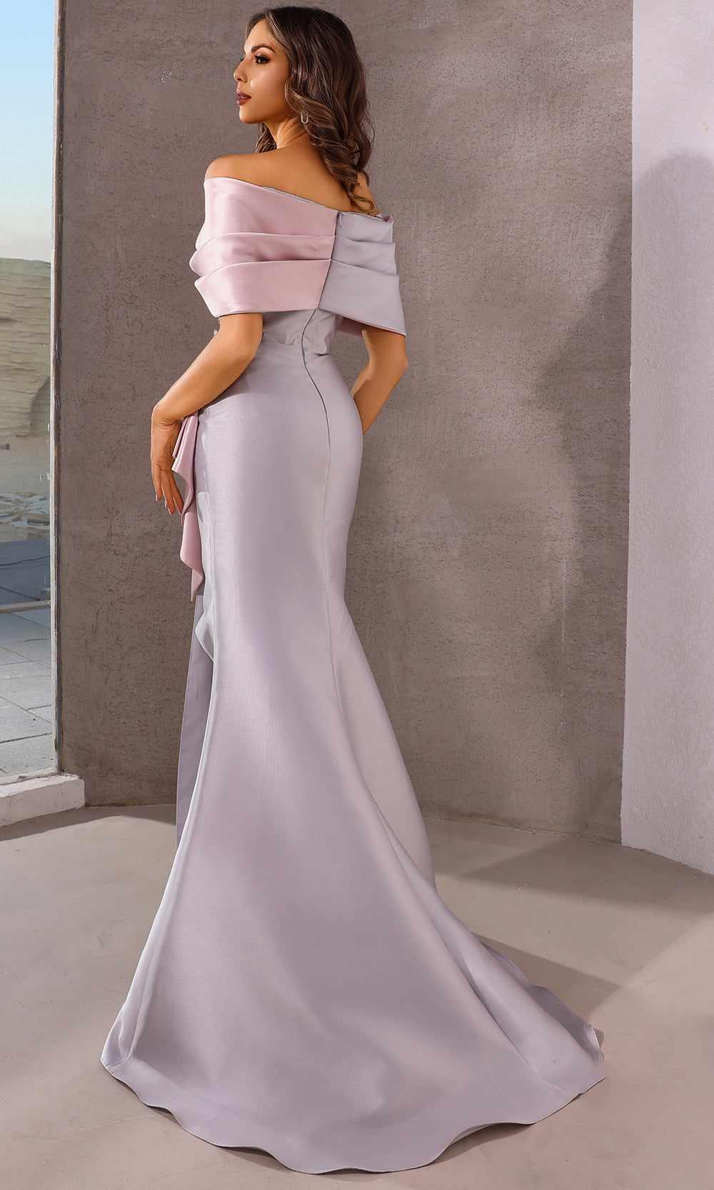 Terani Couture 252M5324 - Beaded Off-Shoulder Mermaid Gown - detail view