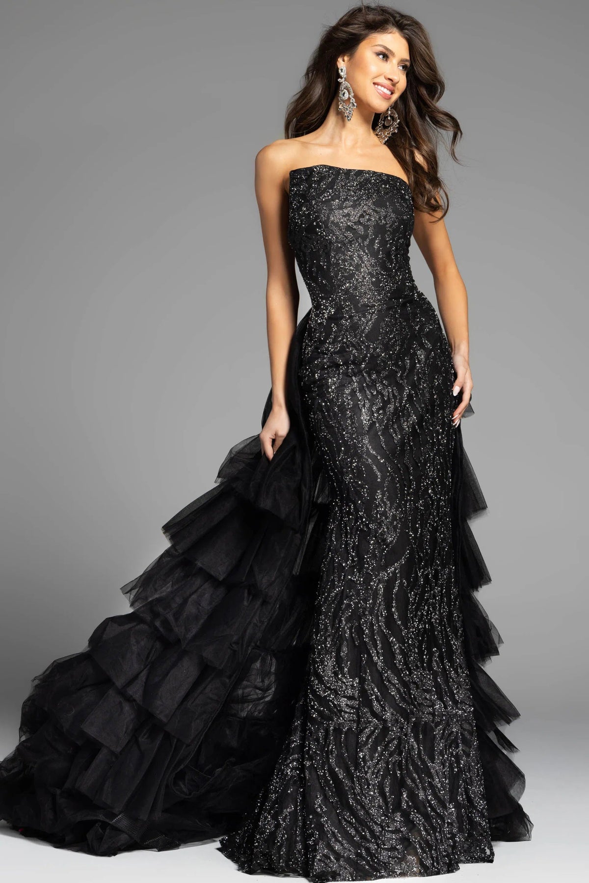 Jovani 26119 - Glitter Fitted Prom Dress - designer prom dress at Silhouette Dresses