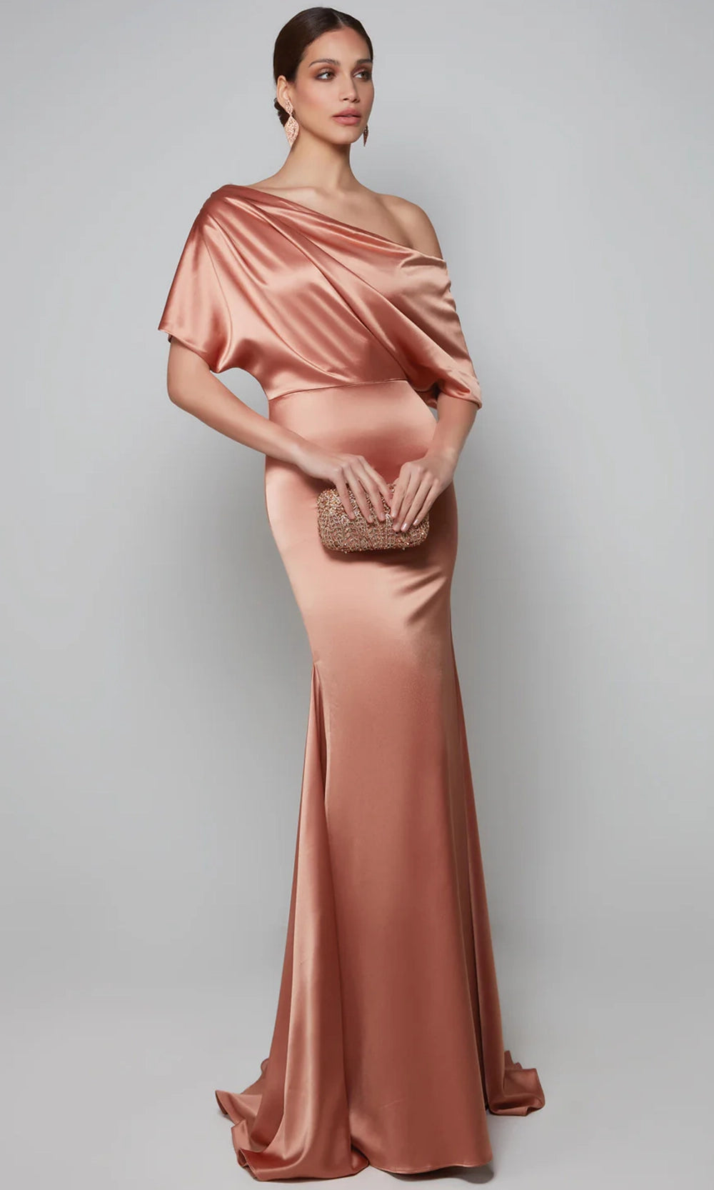 Alyce Paris 27560 - Draped Bodice Short Sleeve Gown - view 6