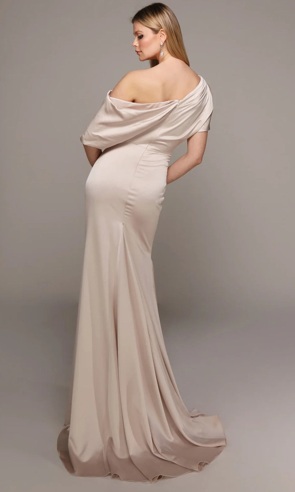 Alyce Paris 27560 - Draped Bodice Short Sleeve Gown - view 4
