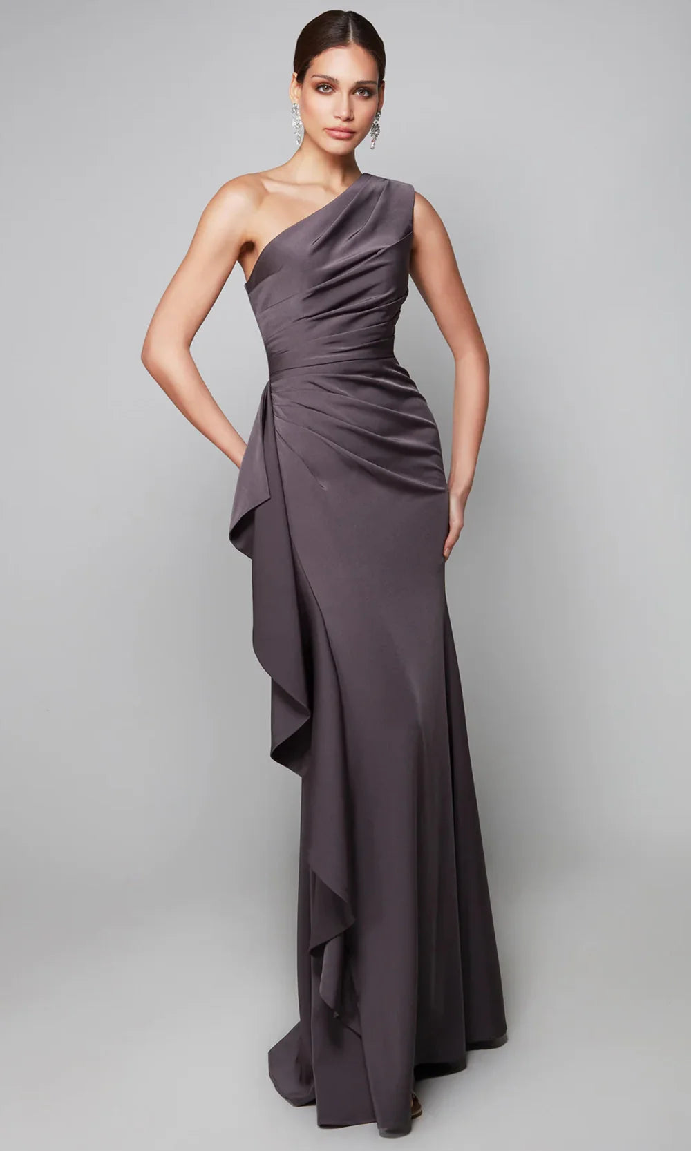 Alyce Paris 27624 - Draped One Shoulder Gown - designer evening gown at Silhouette Dresses