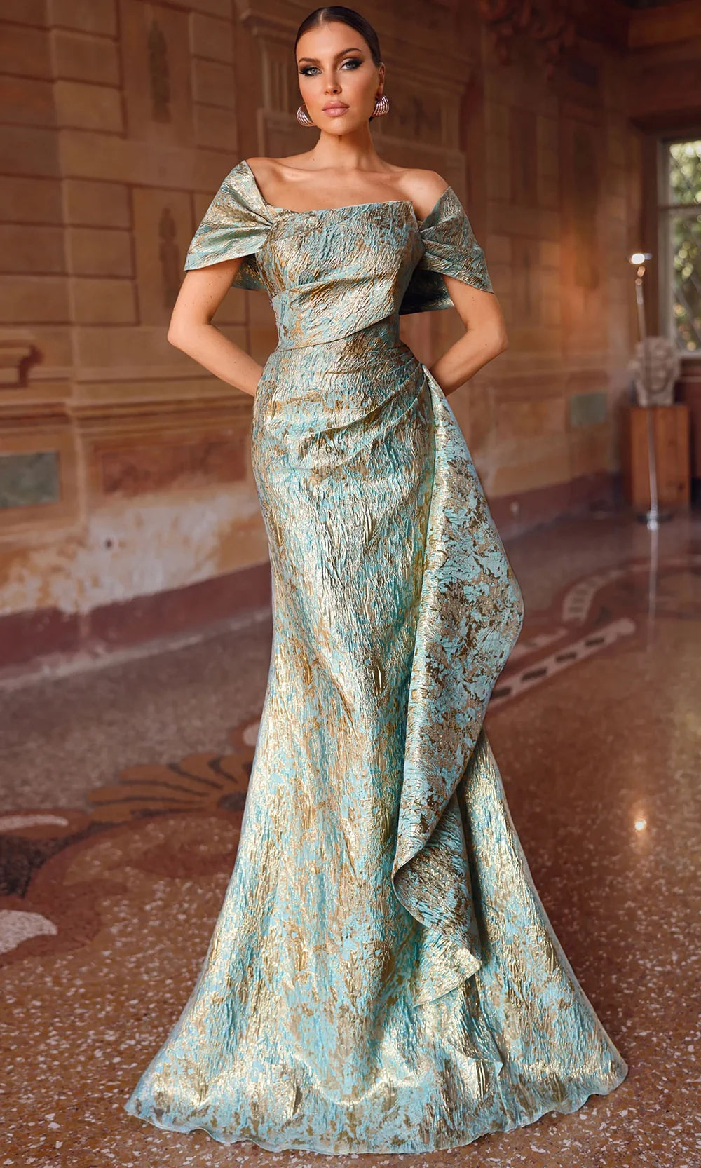 Alyce Paris 27750 - Mermaid Dress with Detachable Sleeves - view 6