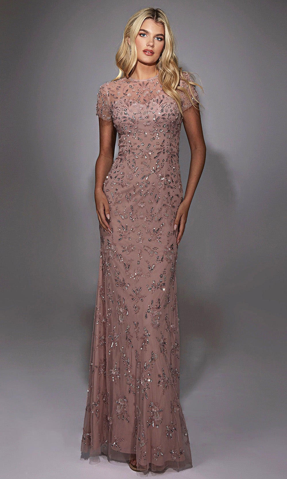 Alyce Paris 27789 - Illusion Neckline Beaded Evening Gown - view 4