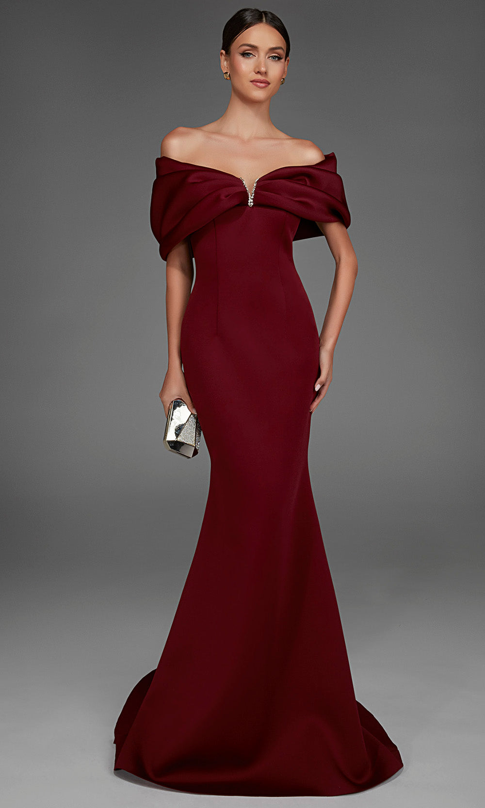 Alyce Paris 27883 - Elegant Off Shoulder Mermaid Scuba Gown