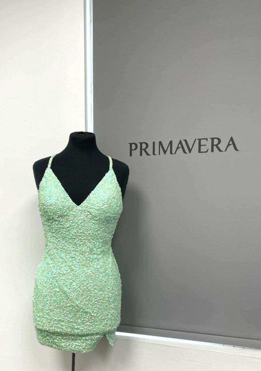 Primavera Couture 3900 - V-Neck Cocktail Dress