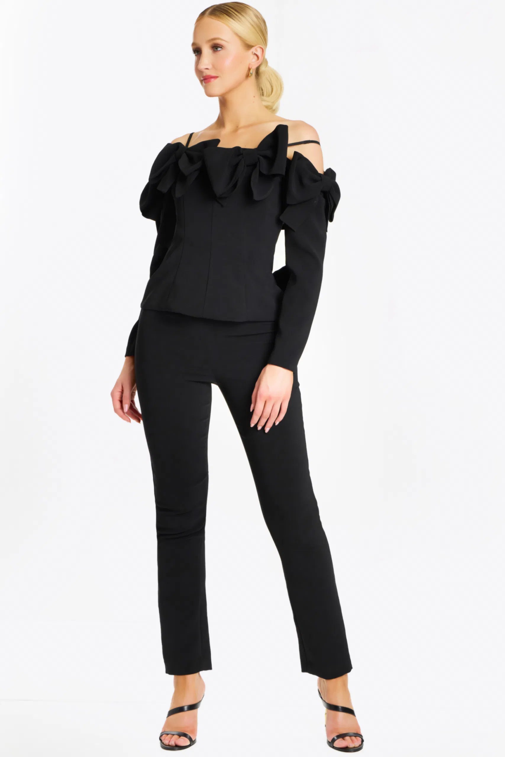 Jovani 39840 - Spaghetti Straps Seams Pant Suit - view 5