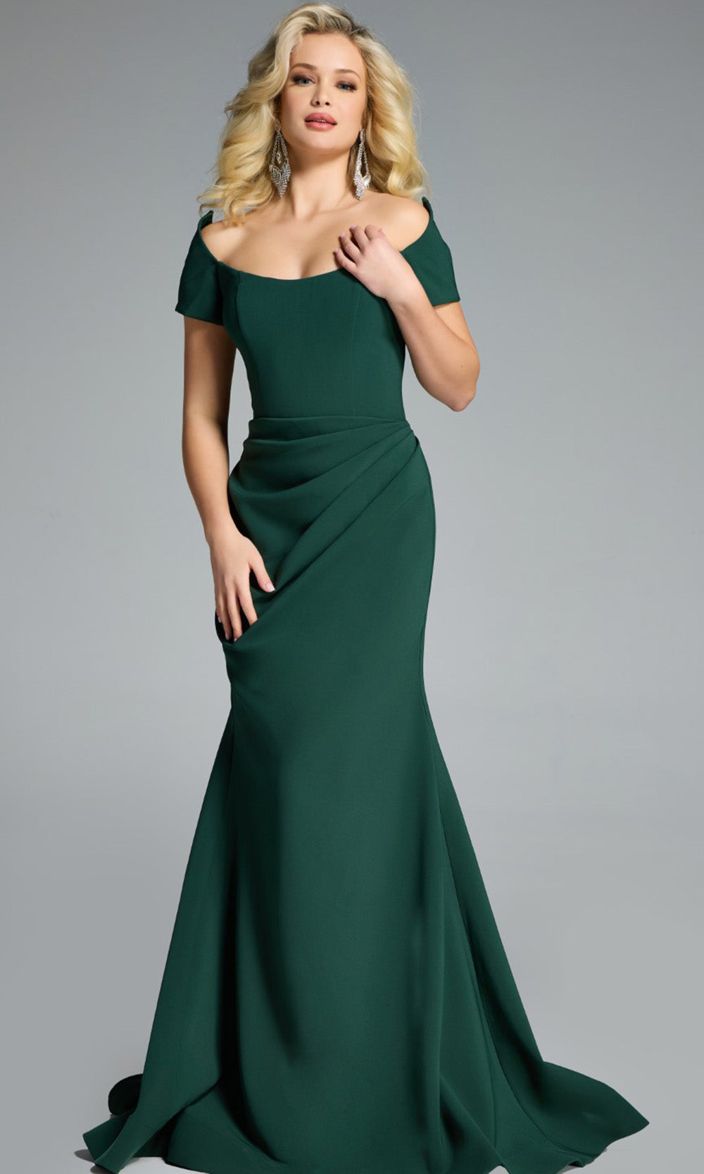 Jovani 43370 - Elegant Off Shoulder Mermaid Gown - designer prom dress at Silhouette Dresses