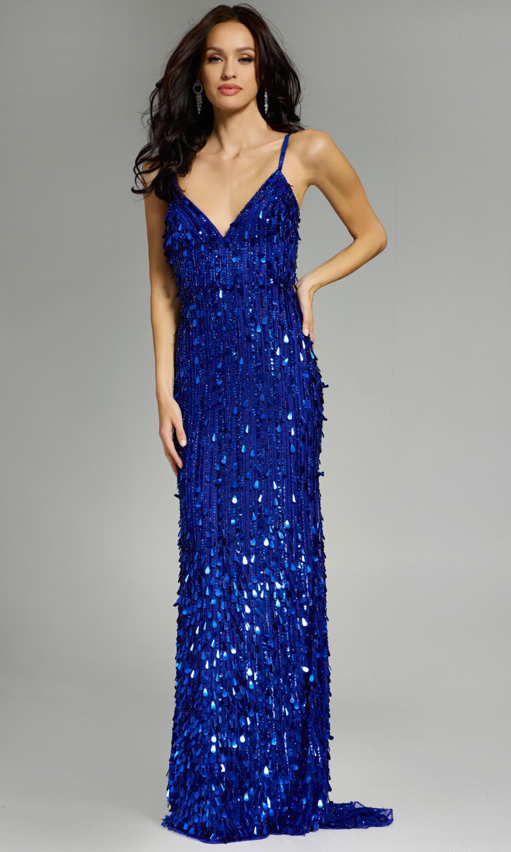 Jovani 45262 - Allover Sequin Sheath Prom Gown - view 6