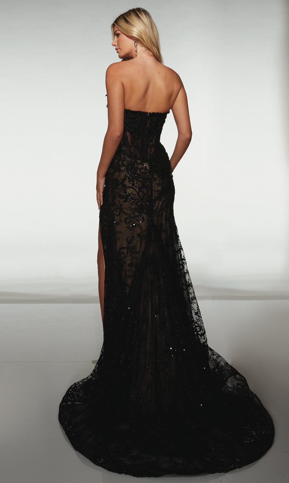 Alyce Paris 62074 - Strapless Beaded Corset Gown
