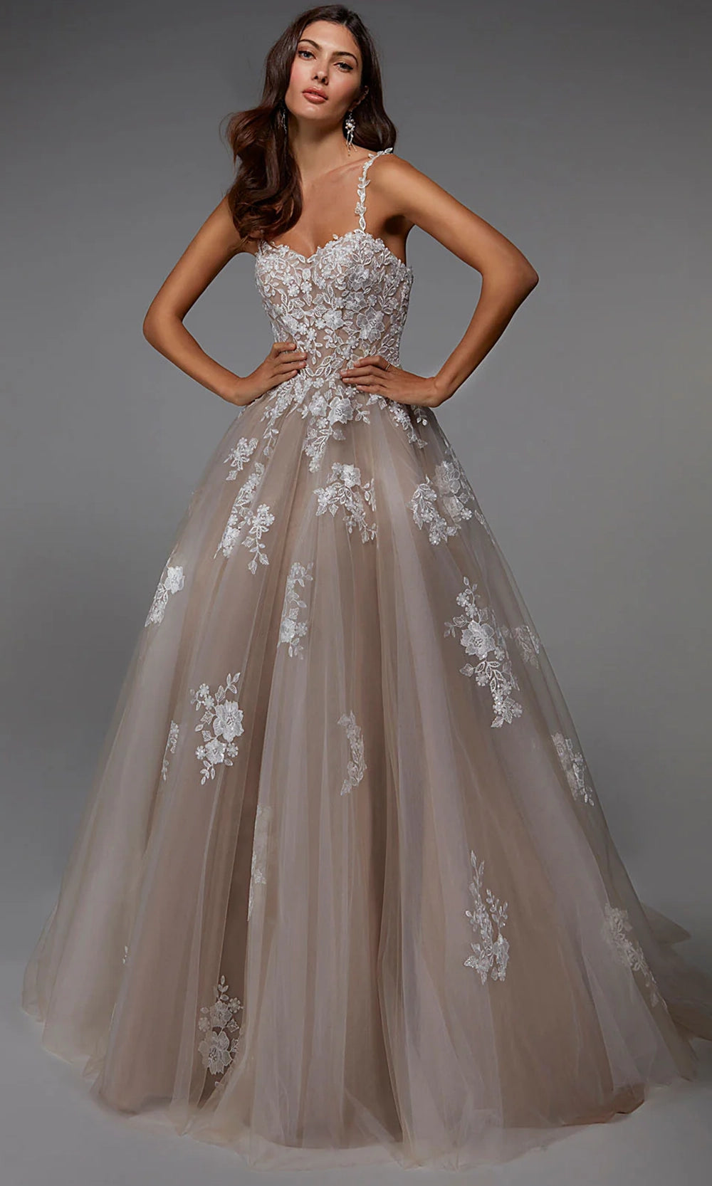 Alyce Paris 7043 - Sequin Lace Sweetheart Ballgown - back view