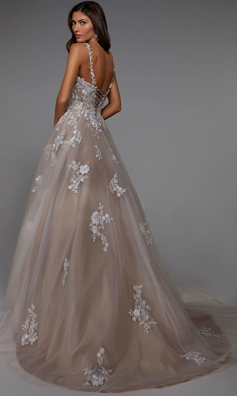 Alyce Paris 7043 - Sequin Lace Sweetheart Ballgown - detail view