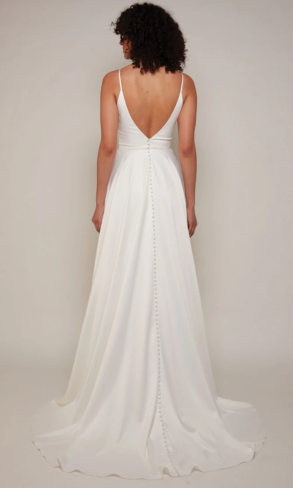 Alyce Paris 7089 - Minimalist V-Neck A-line Dress