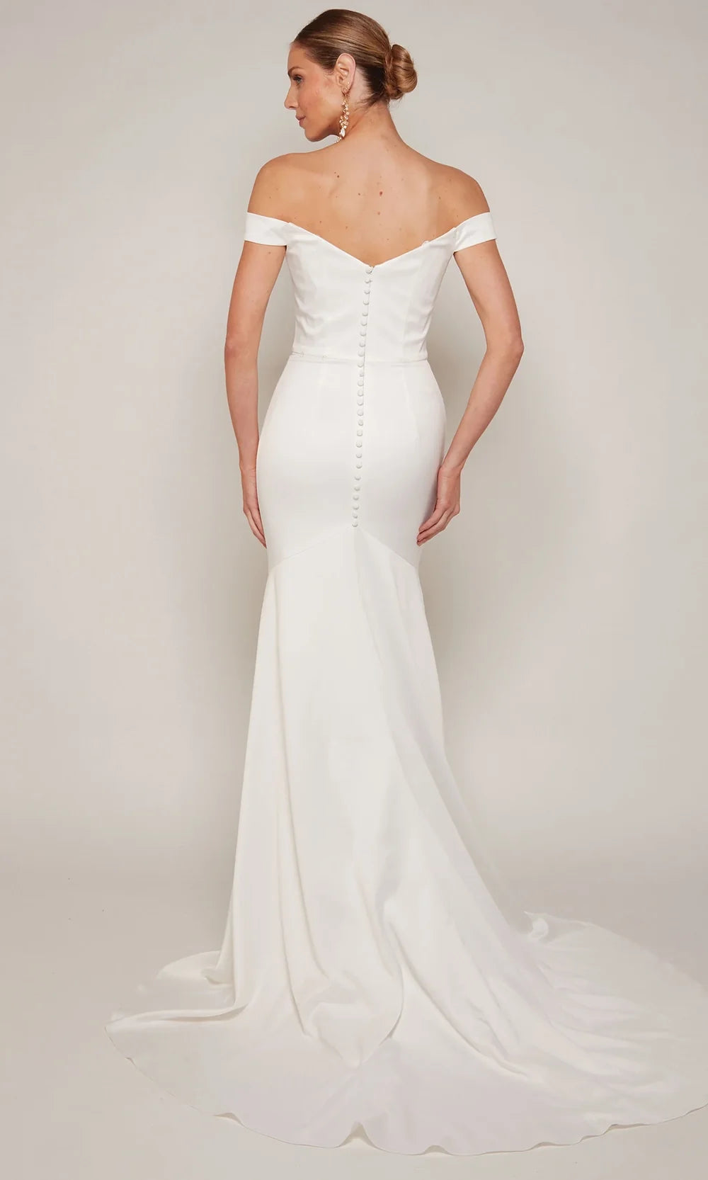 Alyce Paris 7098 - Sleek Off Shoulder Trumpet Dress