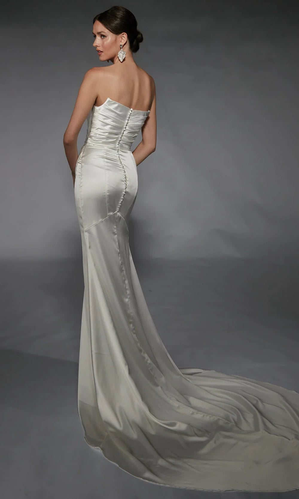 Alyce Paris 7106 - Strapless Cowl Neckline Wedding Gown - view 4
