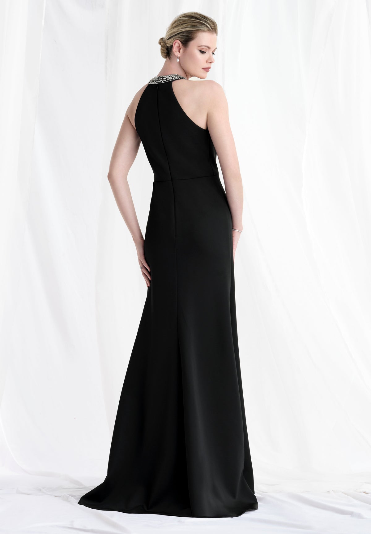 MGNY By Mori Lee 73171 - Beaded Collar Sleeveless Sheath Gown