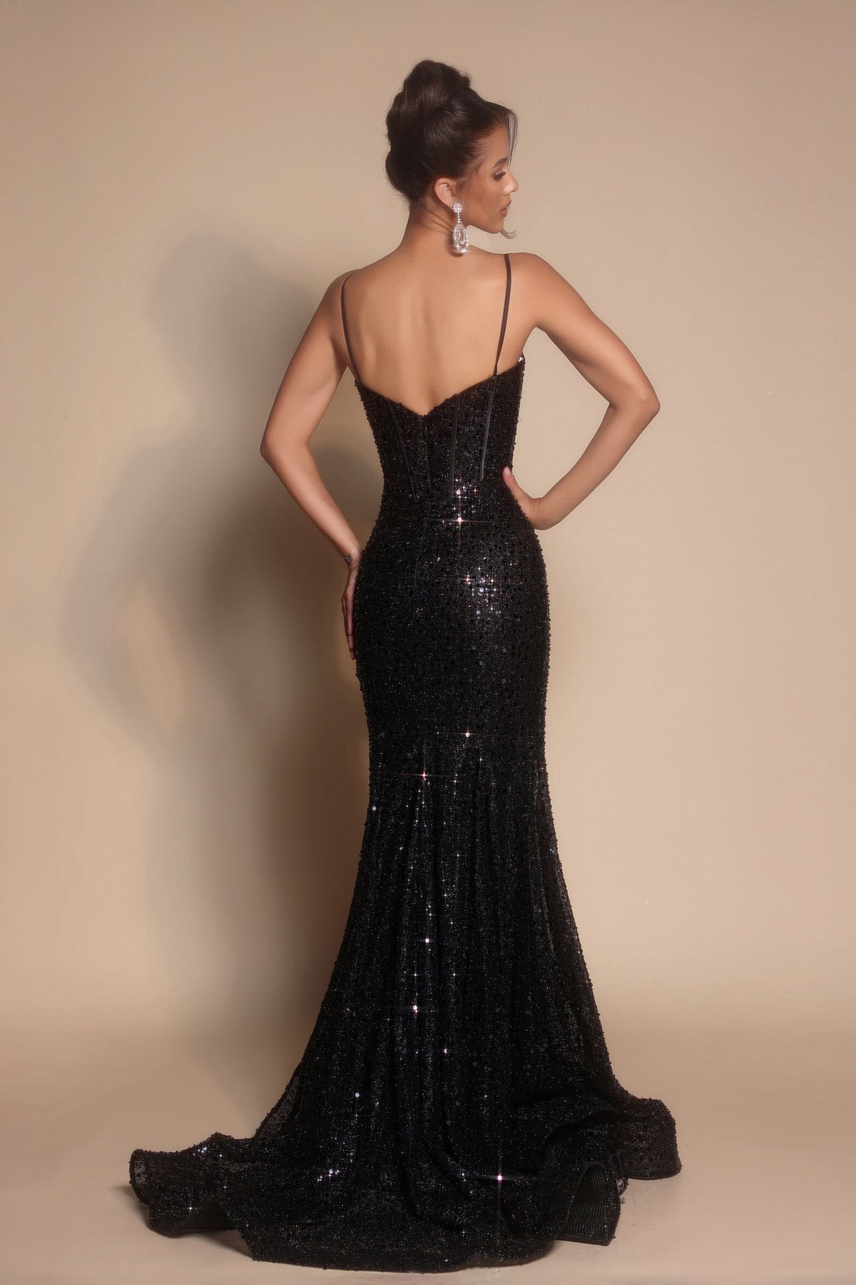 Portia and Scarlett - Ps22036 Corset Style Sequin Gown - view 15