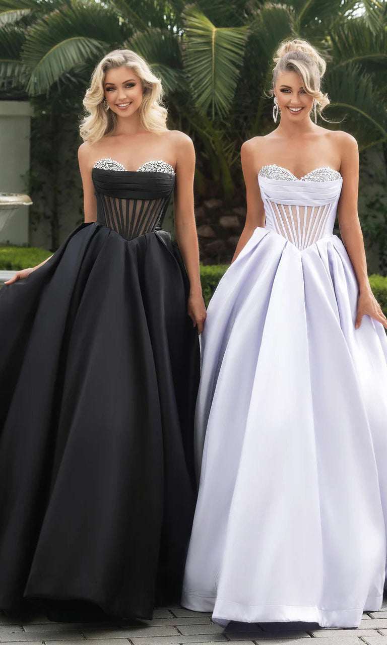 Portia and Scarlett PS25306 - Jeweled Corset Ballgown - view 7