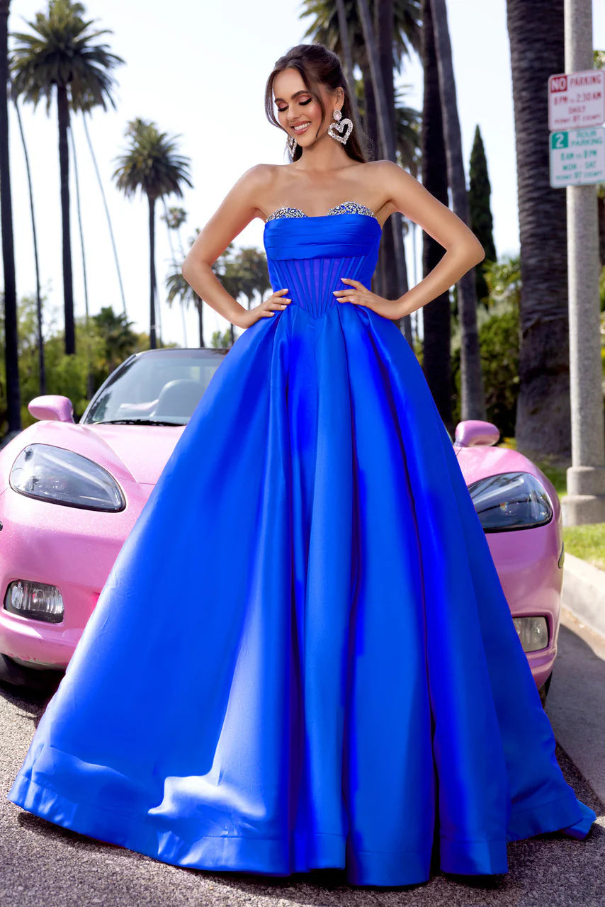 Portia and Scarlett PS25306 - Jeweled Corset Ballgown - view 6