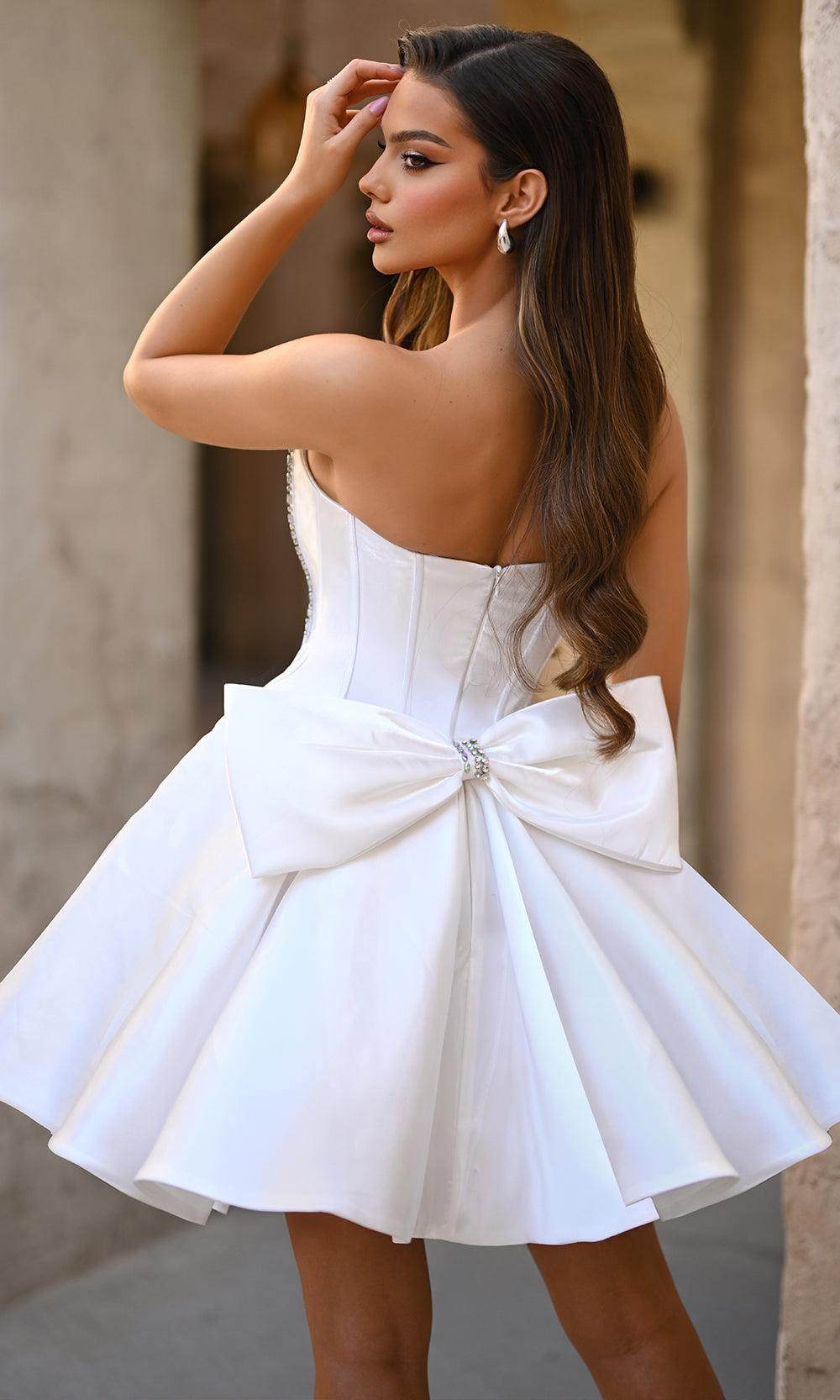 Portia and Scarlett PS25706 - Sweetheart Beaded Bust Flare Dress - view 5