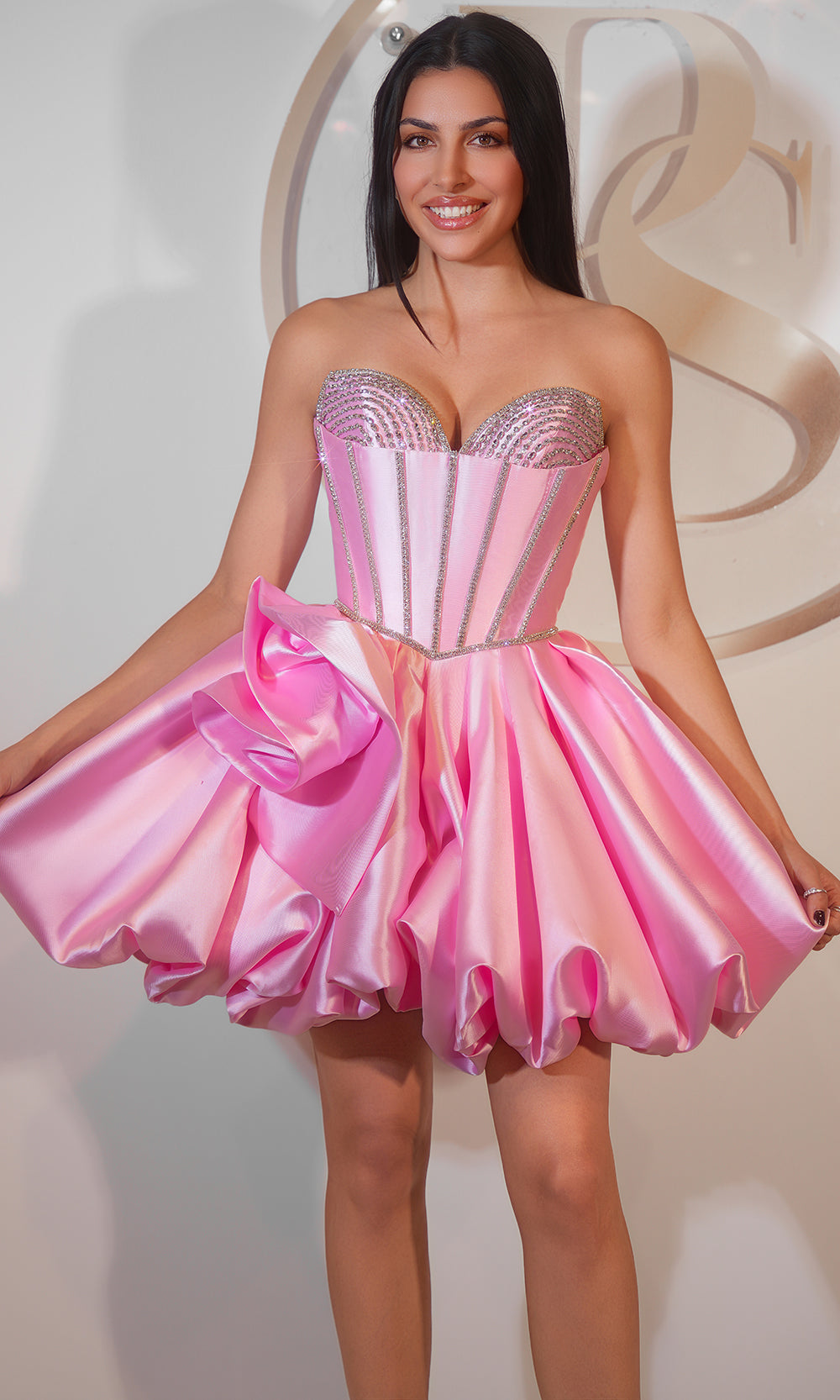 Portia and Scarlett PS25797 - Beaded Sweetheart Bubble Dress - designer homecoming dress at Silhouette Dresses