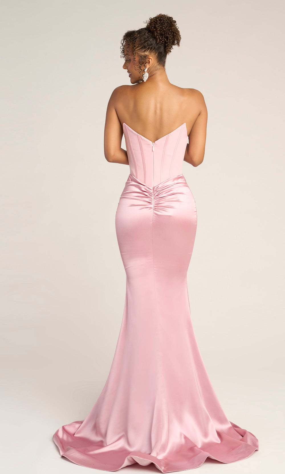 Portia and Scarlett PS26032 - Strapless Paneled Sheath Prom Dress - view 12