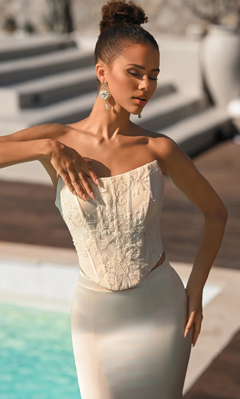 Portia and Scarlett PS26092 - Strapless Two Piece Mermaid Gown - detail view
