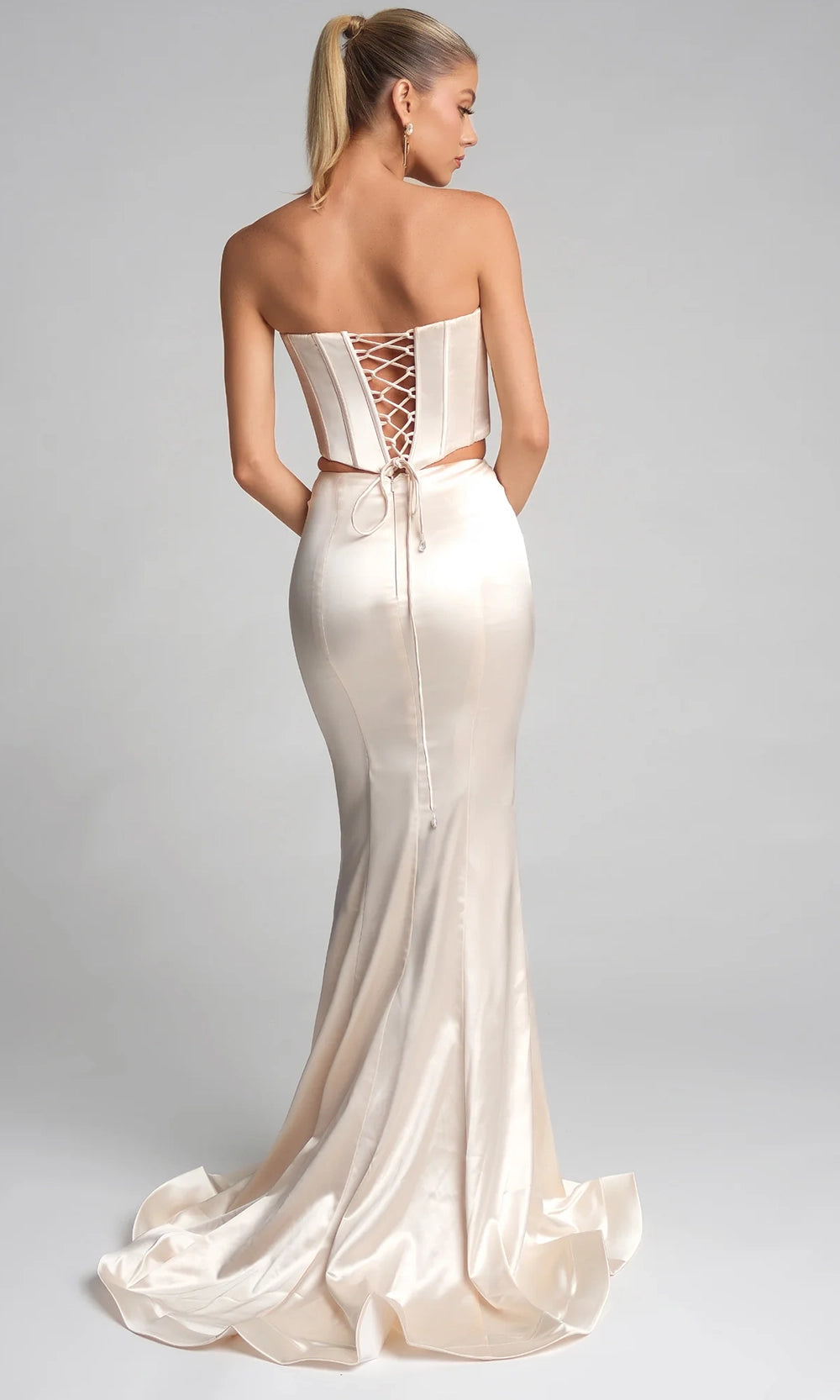 Portia and Scarlett PS26170 - Sweetheart Two Piece Bustier Dress - detail view