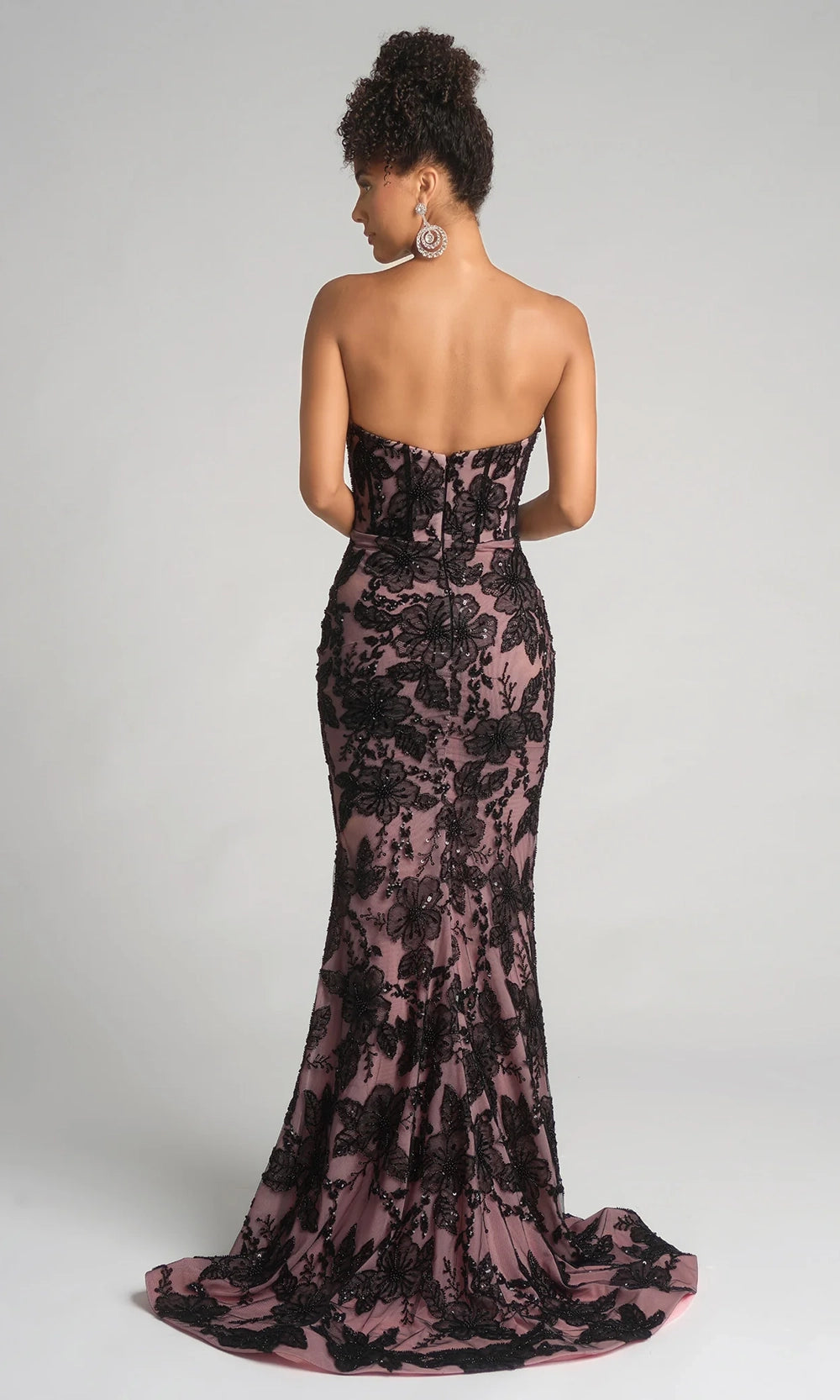 Portia and Scarlett PS26175 - Floral Embroidered Sweetheart Prom Dress - view 4