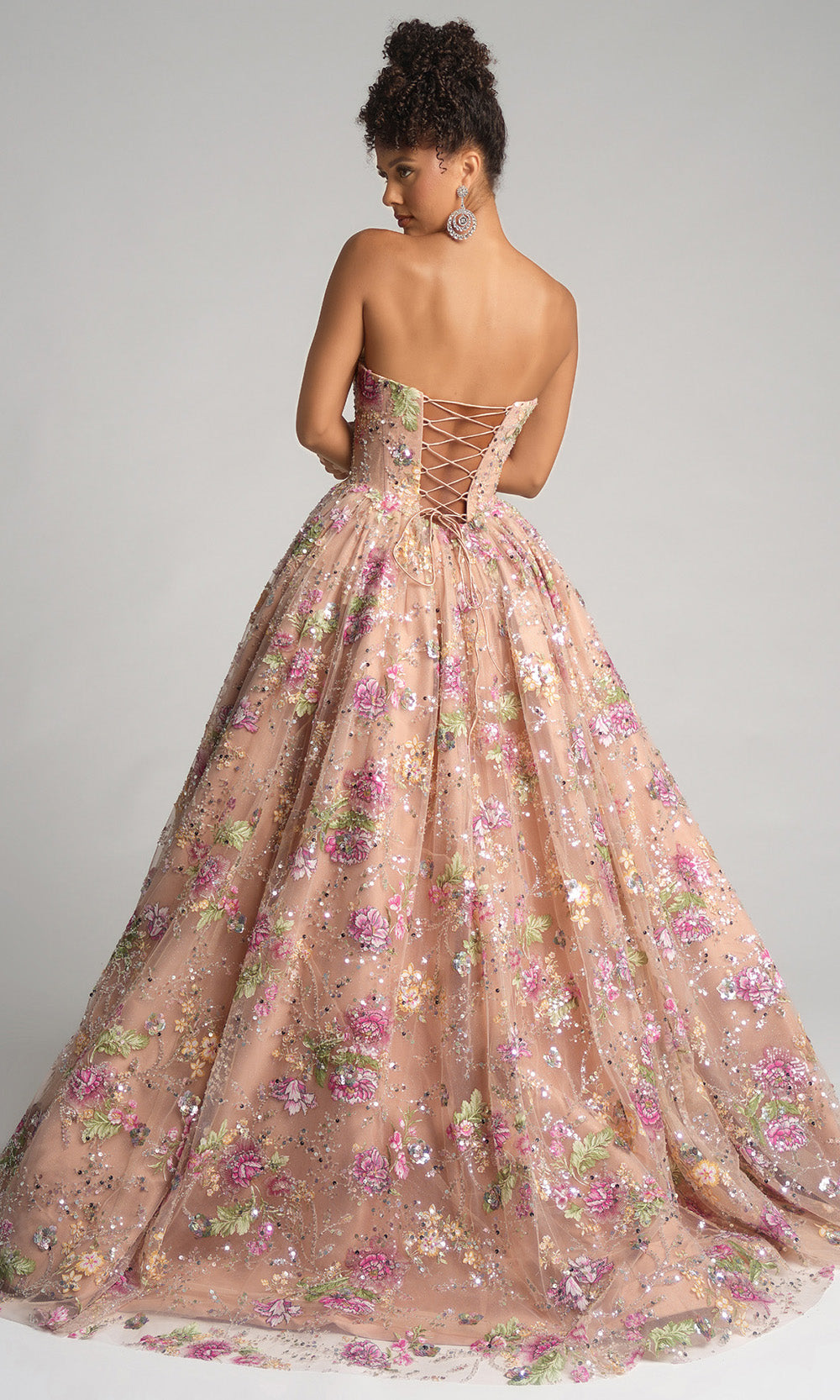 Portia and Scarlett PS26215 - Floral Sweetheart Neck Ballgown - view 5
