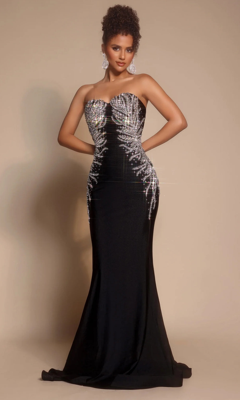 Portia and Scarlett PS26331E - Rhinestone Strapless Sweetheart Dress - designer prom dress at Silhouette Dresses