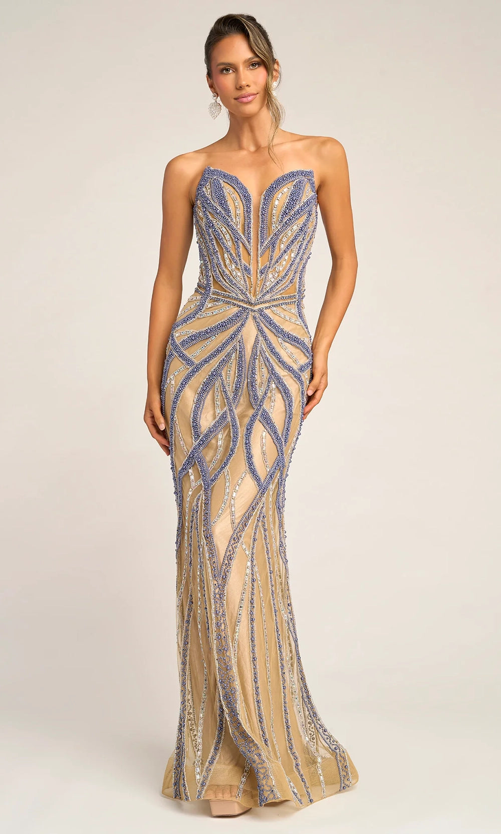 Portia and Scarlett PS26401C - Intricate Beaded Sweetheart Prom Dress - view 4