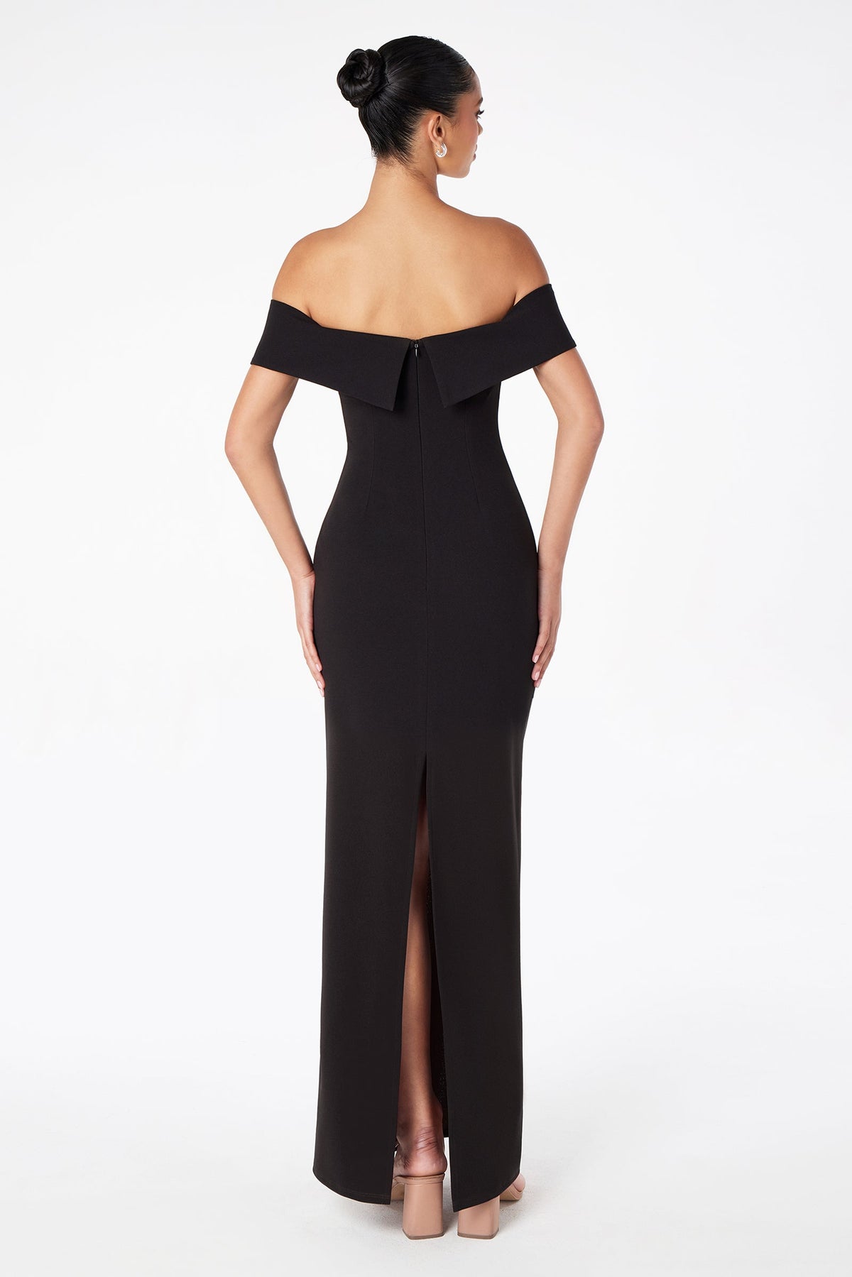 Ladivine T2011 - Off Shoulder Fitted Gown