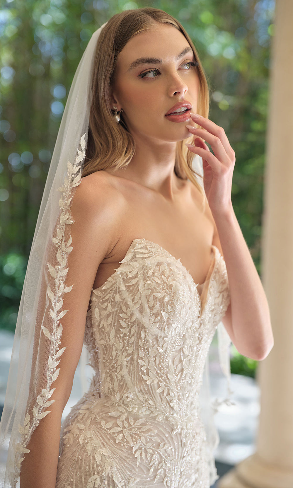 Andrea and Leo WL060 - Beaded Mermaid Chapel Train Wedding Dress - view 4