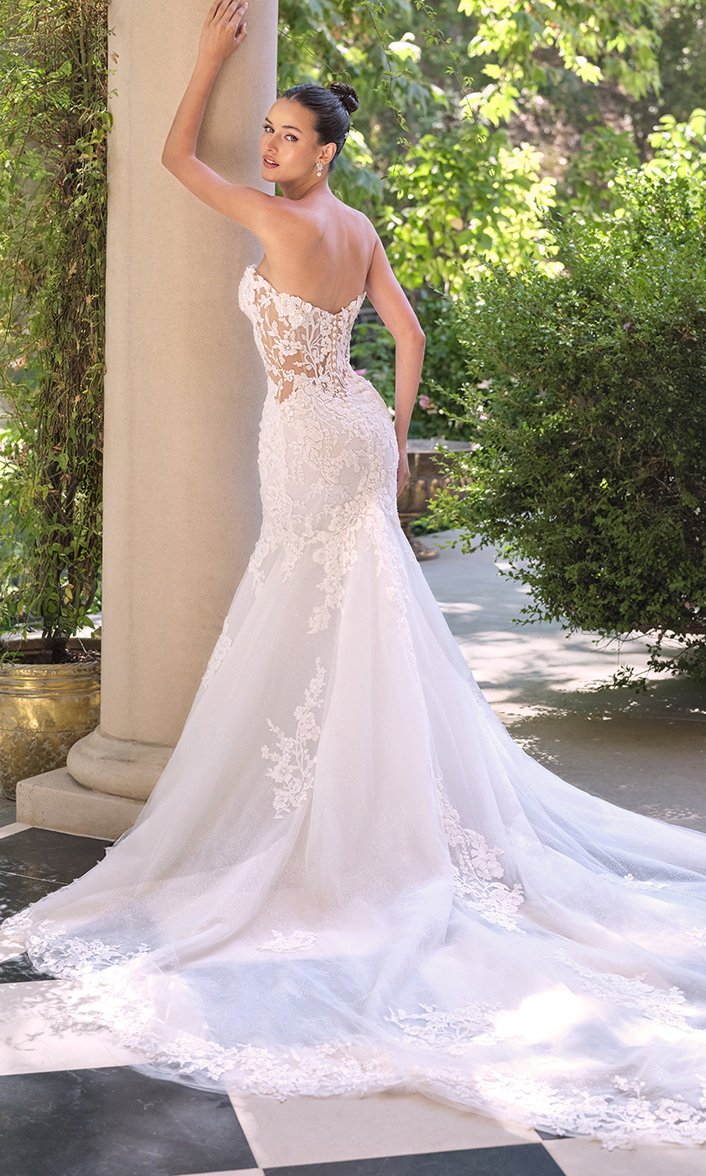 Andrea and Leo WL065 - Embroidered Lace Mermaid Wedding Dress - view 4