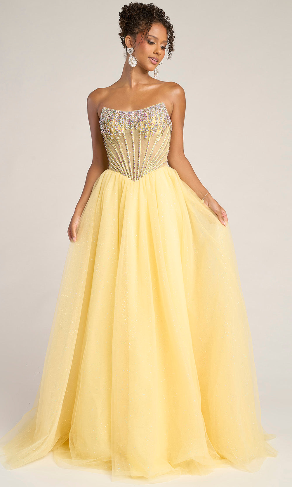 Portia and Scarlett XO047 - Crystal Beaded Scoop Long Dress - designer prom dress at Silhouette Dresses