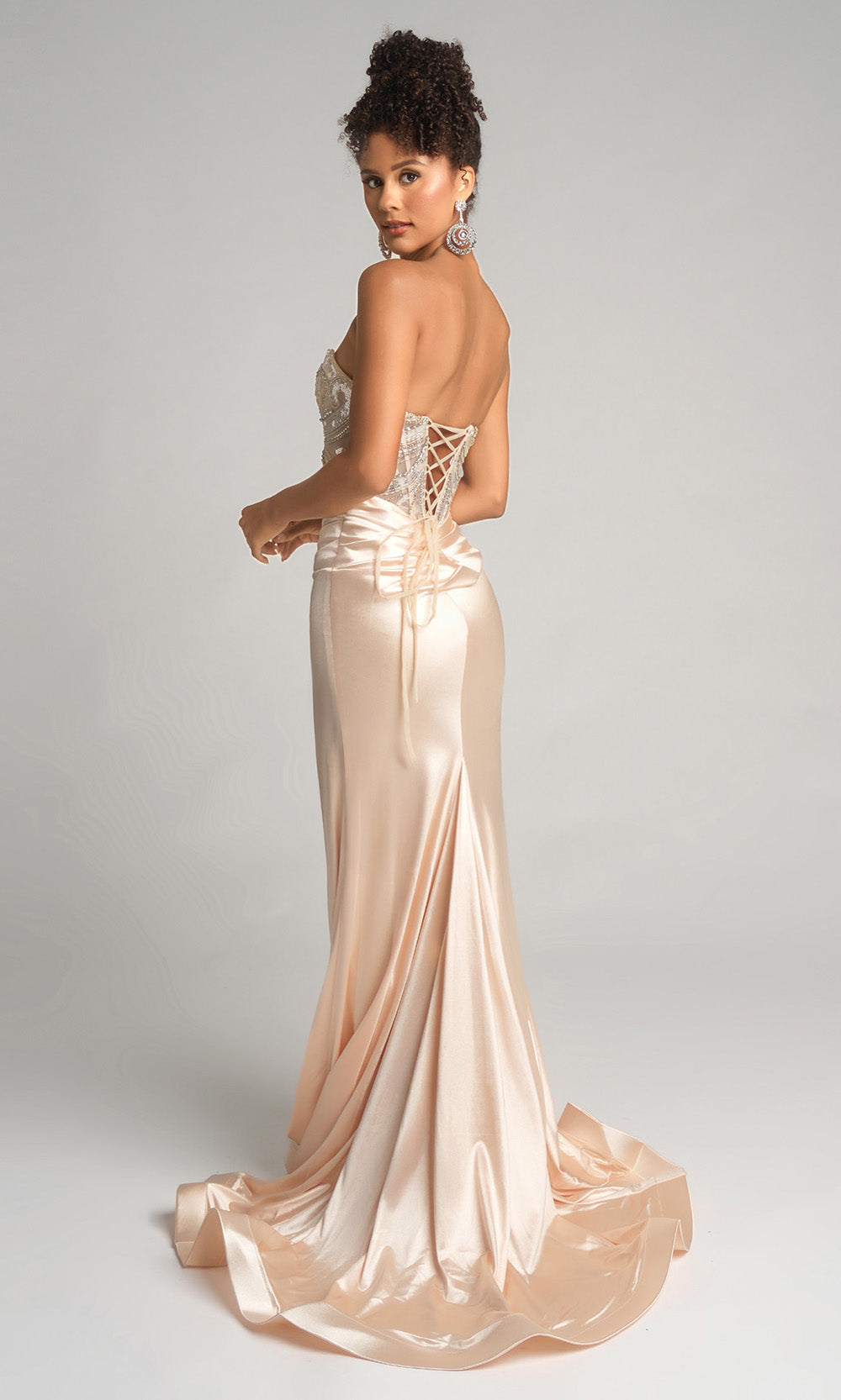 Portia and Scarlett XO065 - Sweetheart Beaded Corset Evening Dress - view 7