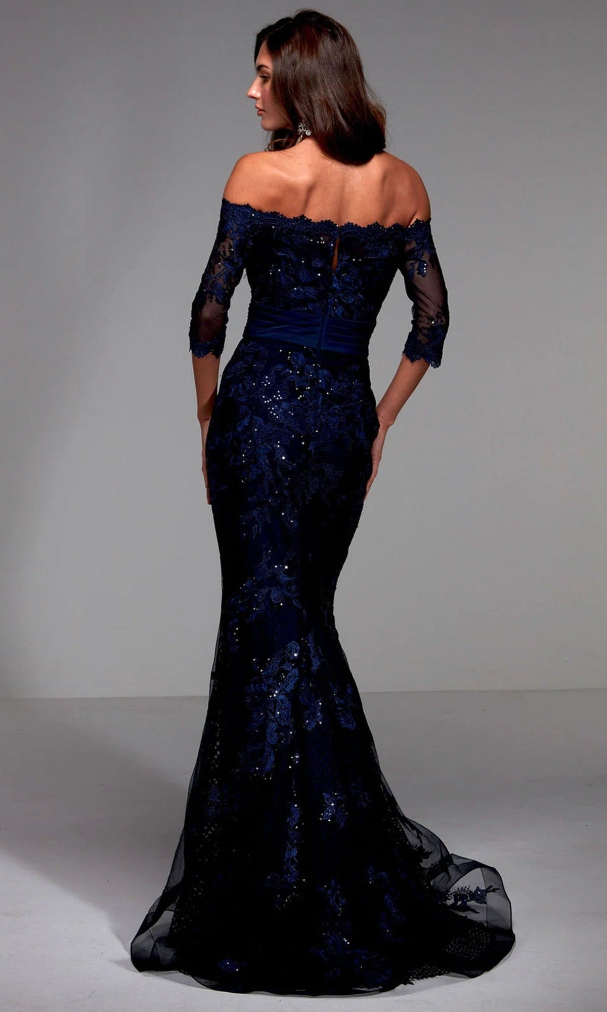 Alyce Paris 27495 - Lace Embroidered Mermaid Formal Gown
