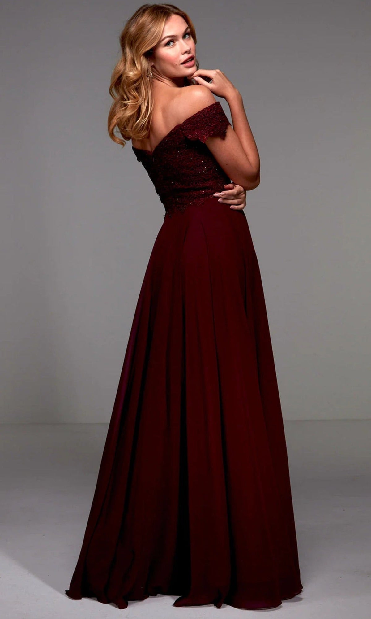 Alyce Paris 27510 - Sweetheart Lace Bodice Chiffon Dress
