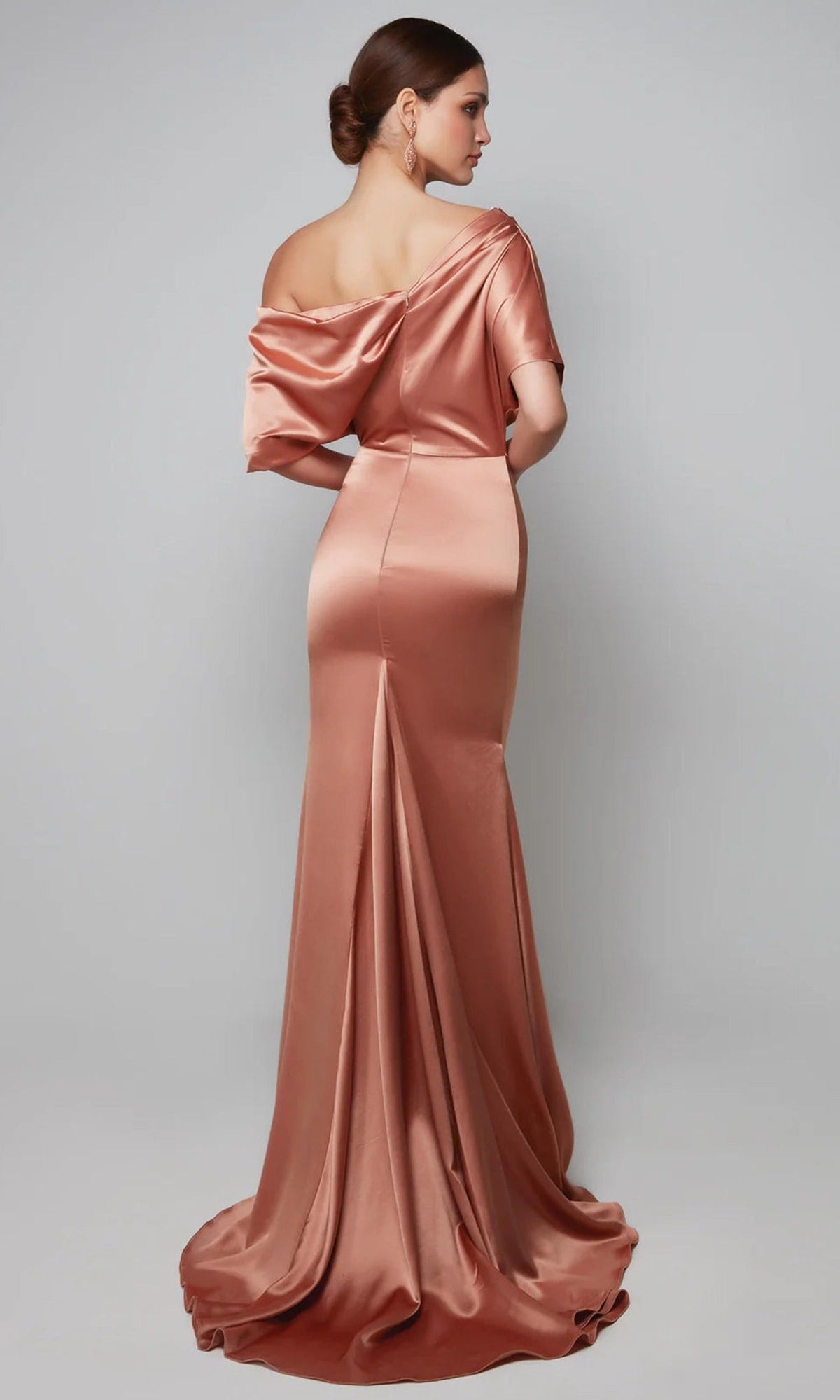 Alyce Paris 27560 - Draped Bodice Short Sleeve Gown