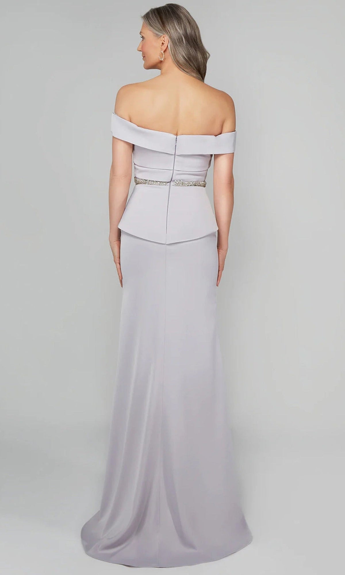 Alyce Paris 27610 - Pleated Bodice Off Shoulder Gown with Slit