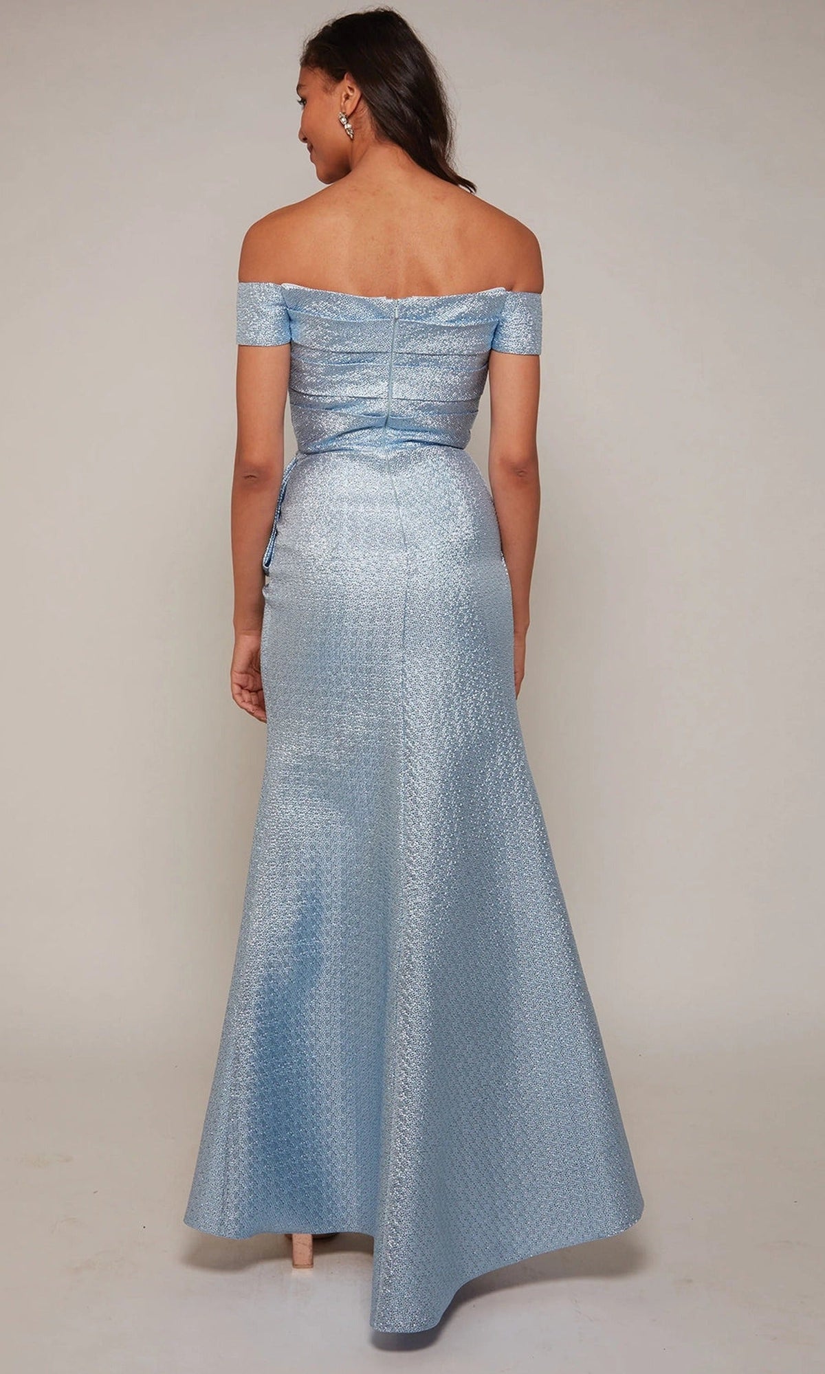 Alyce Paris 27639 - Jacquard Off Shoulder Sheath Gown