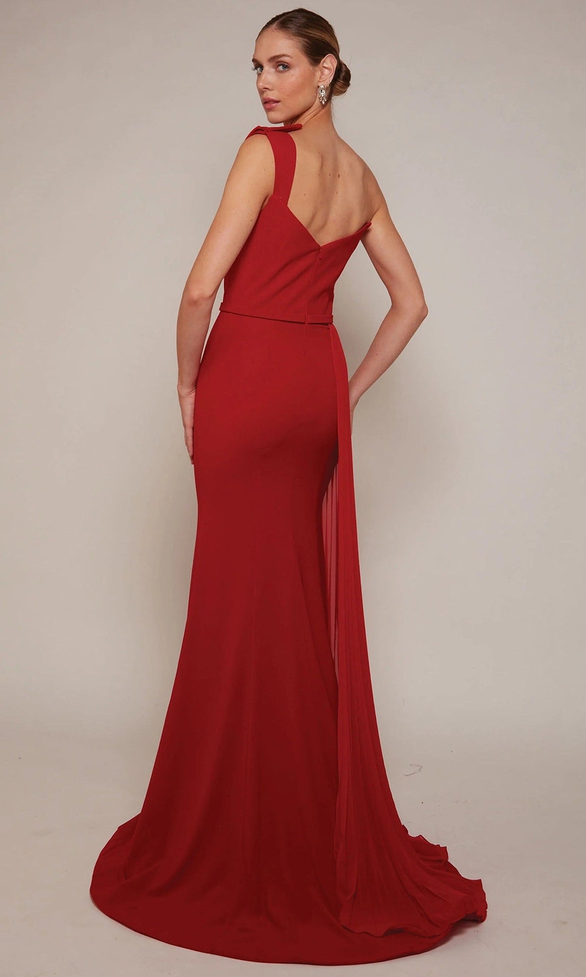 Alyce Paris 27650 - Draped One Shoulder Georgette Gown