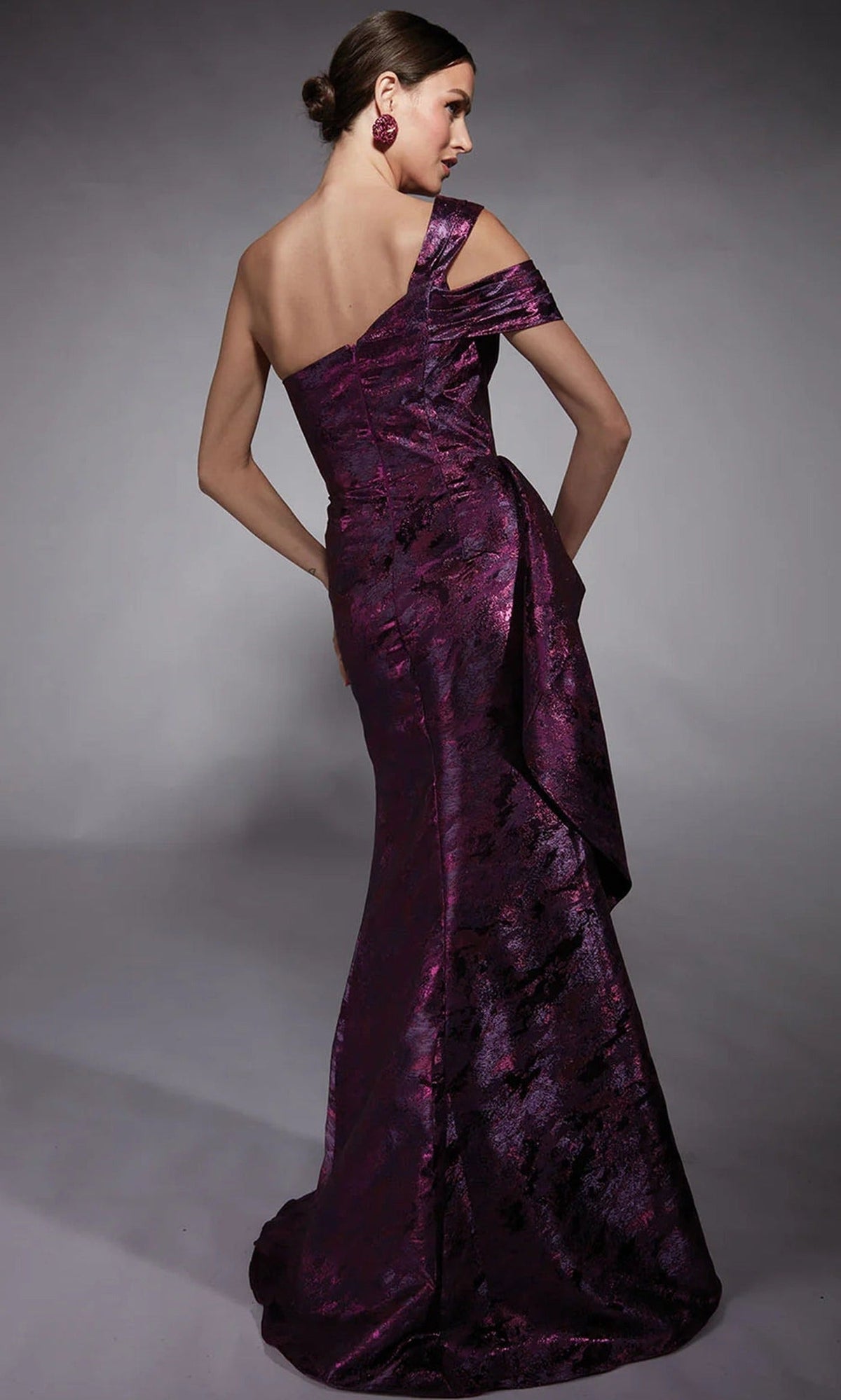 Alyce Paris 27701 - Cold Shoulder Side Ruffle Formal Dress