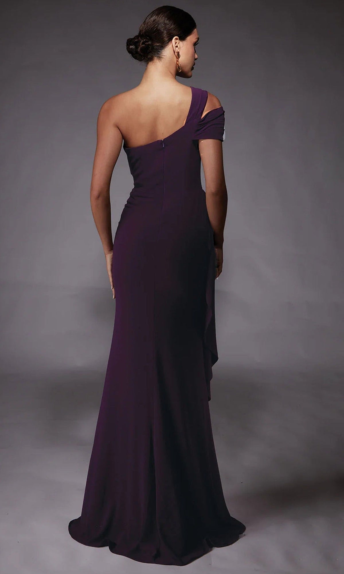 Alyce Paris 27705 - Cold Shoulder Side Draped Gown